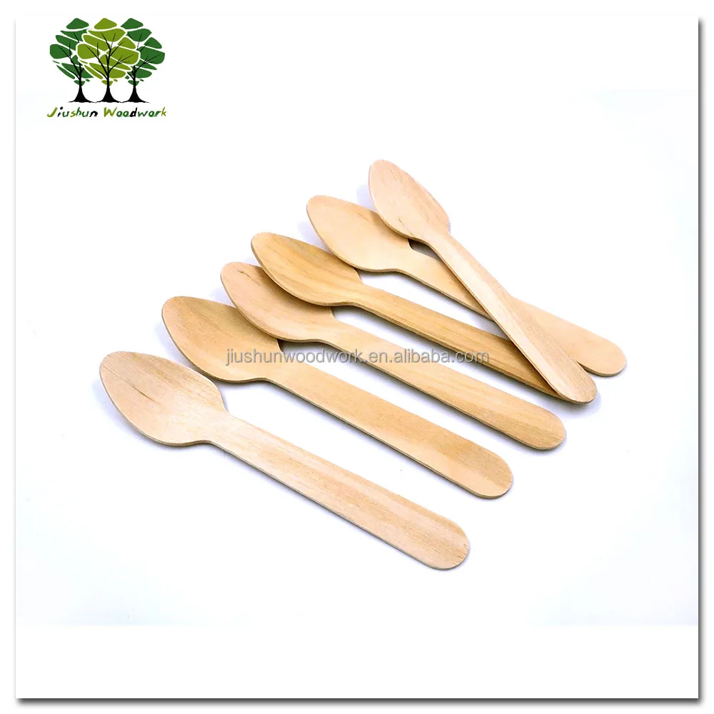 
Disposable wood ice cream spoon / spatula 
