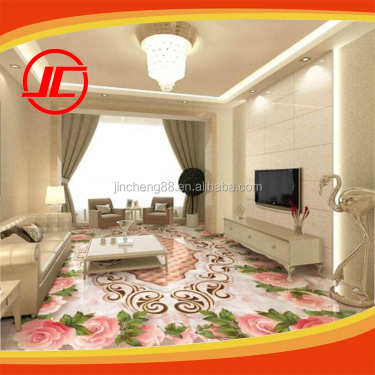 Fashion 3:1 Ratio UV Assistance 2 Components AB 3D Bathroom Epoxy Floor Coating