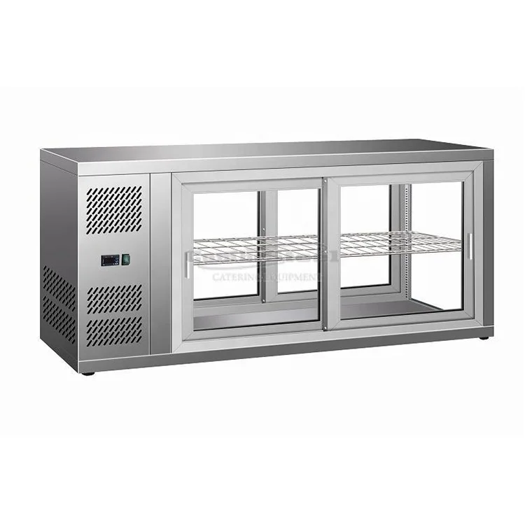 Professional refrigeration Counter Top Stainless Steel Kitchen Refrigerator Under Bar Fridge