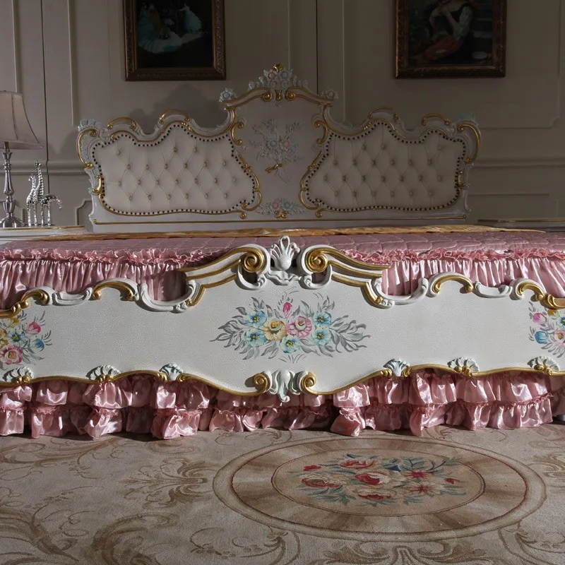 italian french antique furniture - bedroom set-hand carved indian furniture