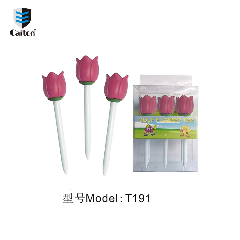 Caiton Flower Tulip Golf Tees Golf Factory T191