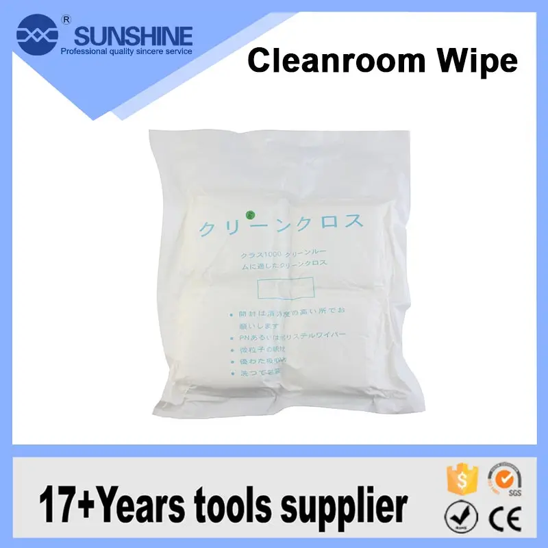 Factory Direct Supply Non-Dust Cleaning Cloth, White Lint Free Cleanroom Esd Antistatic Cloth