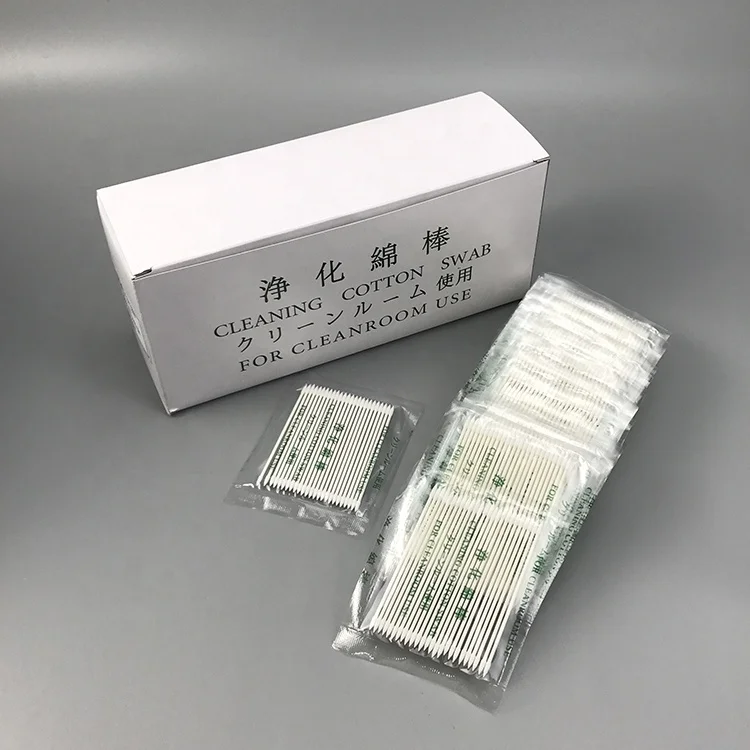 Industrial Minimum Clean Room Paper Stick Pointed Cotton Swabs