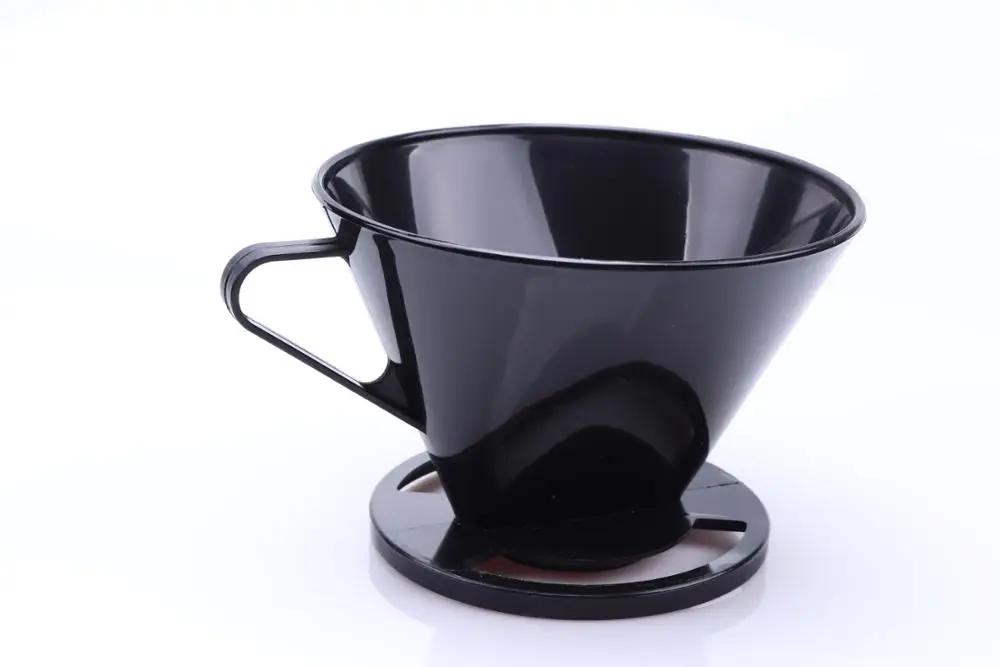Number 2-Size Filter, Brews 2 to 6-Cups black Coffee Cone Dripper Coffee Maker Coffee Reusable Filter Cone with spoon