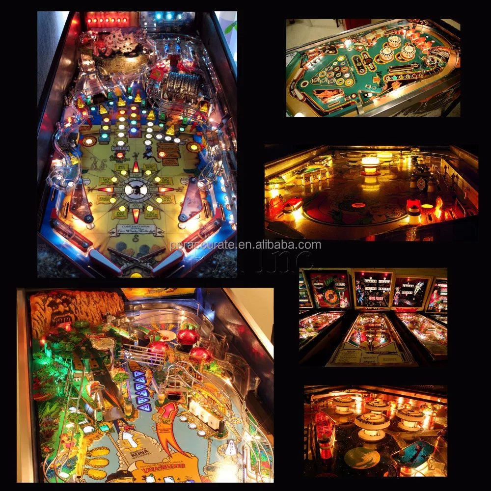 New Arrival lighting LED Pinball machine Light Bulbs Ba9s AC DC 6.3V #47 #555 White Red Blue Green Yellow PA