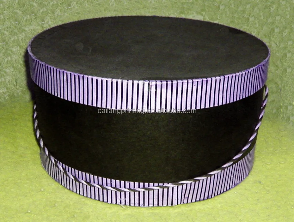 Small rigid round paperboard gift packaging box with lid 2 piece candle box in high quality