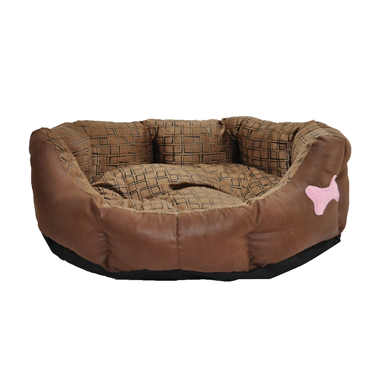 China wholesale custom linen plush sleep small warmer cat pet bed