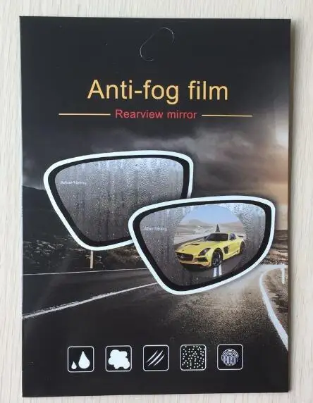 100*100mm Car Accessory Mirror Anti Fog Film Waterproof Car Rearview Window Protective Film