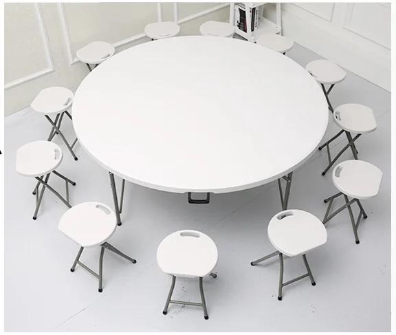 5FT Banquet Round Folding-in-Half Table|5ft round half folding table|8 people round folding table HQ-ZY152
