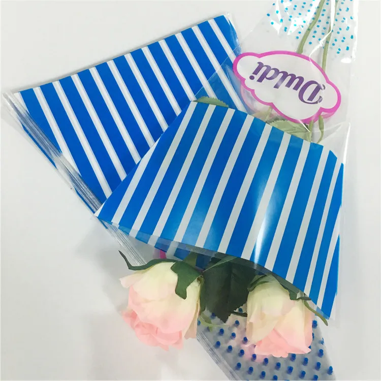 Recycle Bopp Cpp plastic Fresh Flower Sleeve For Single Rose