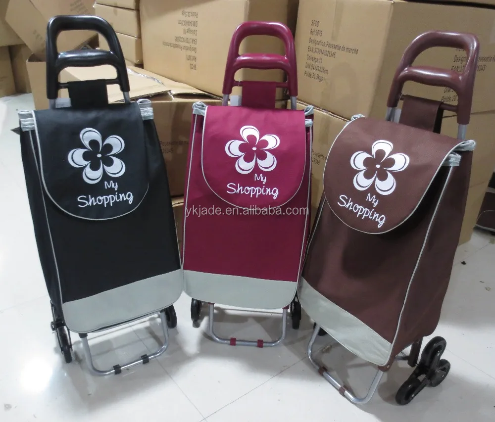 Trolley bag parts large capacity 6 wheels shopping trolley cart for climbing stairs on alibaba YK-Jade