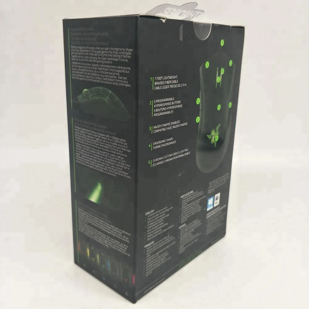 Razer deathadder chroma gaming mouse 10000 dpi sensor