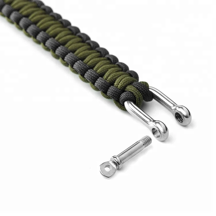 Camping Self-rescue Parachute Rope Paracord Bracelet with Clasp