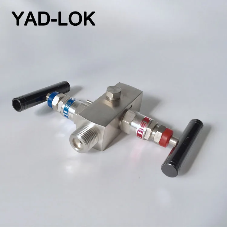 
YAD-LOK Low Cost General 1/4 inch Needle Valves Female thread two valve manifold for oil 