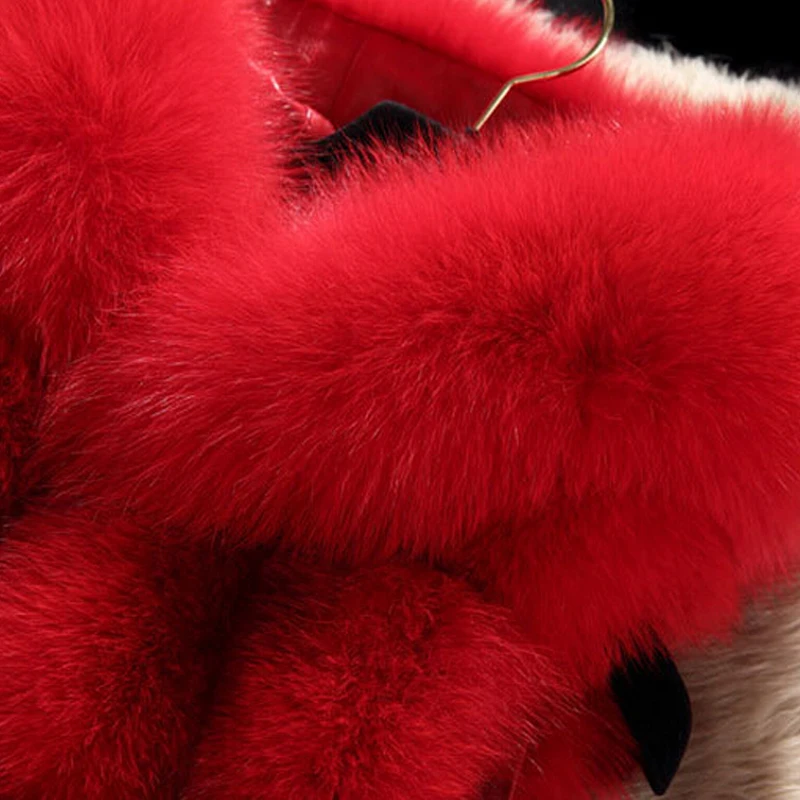 Women real fox fur vest winter fur fashion leather waistcoat lady fox fur gilet with hood