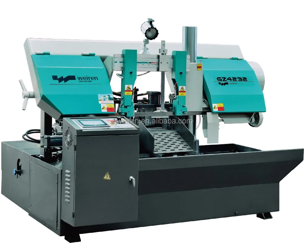 GZ4232 Fully Automatic Steel Cutting Machine Fast Bar Tube Square Pipe Metal Cutting Horizontal Band Sawing Machine