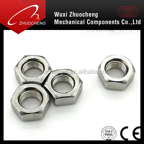 DIN934 stainless steel 304 316 ansi b18.2.2 hex nut