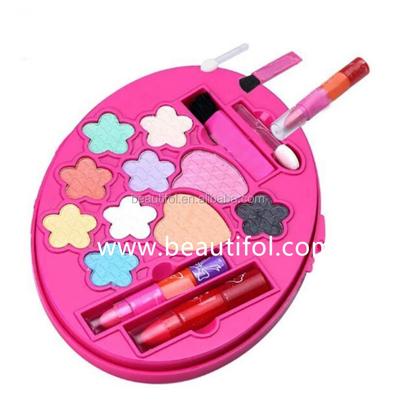 Heart shape multi-color kid eyeshadow palette, makeup palette, waterproof soft moisture eye use powder shadow