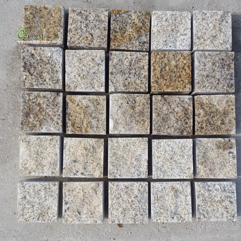 rusty granite cobblestone pavers for driveway walkway stone
