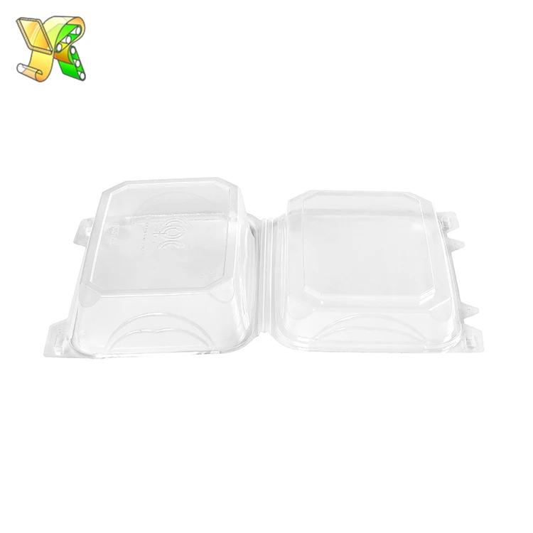 Promotional Kitchenware Rectangle Plastic Disposable Clamshell Packaging Box