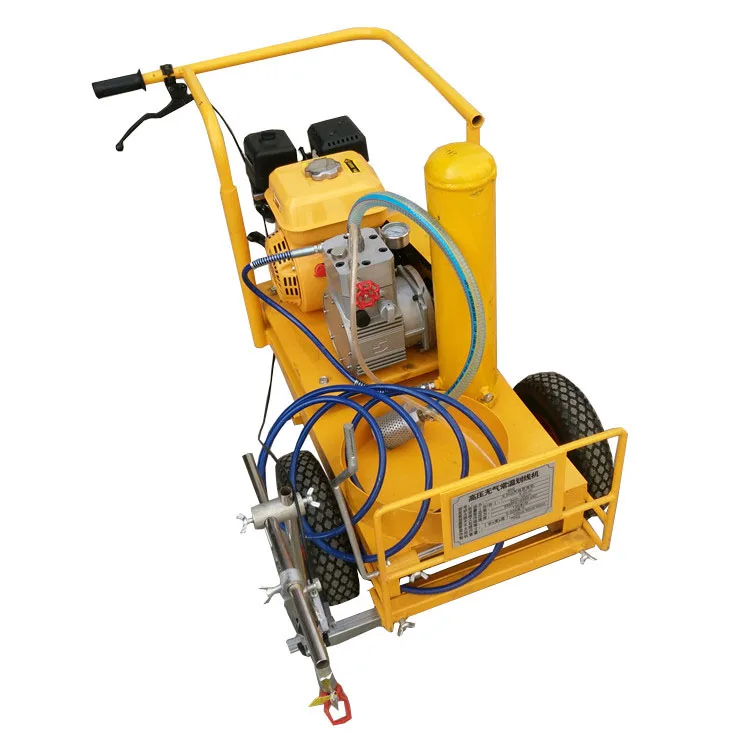 hand-pushed cold paint road line marking machine safety line painting equipment