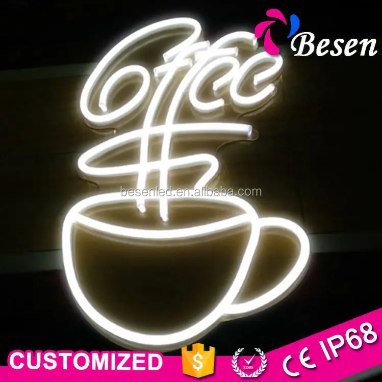 BesenLed Led Hotel Light Fake Custom Tube Acrylic Mini Small Battery Powered Neon Rope Sign,Flexible Neon Light Signs Led