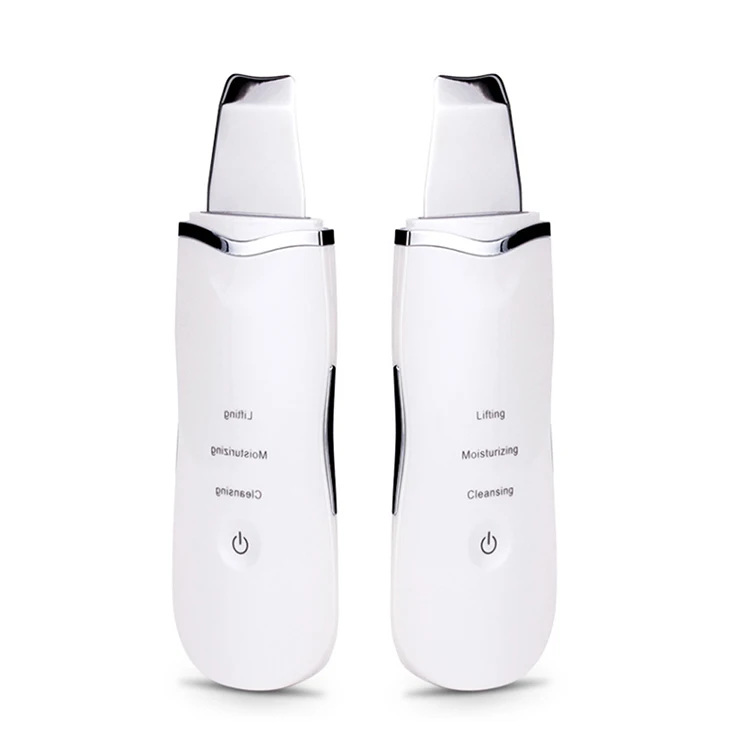 Portable Rechargeable Ultrasonic Skin Spatula Cleaning Home Use Skin Peeling Scrubber