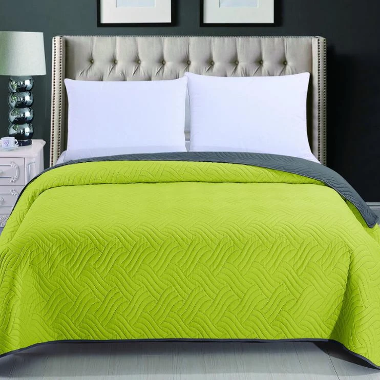 
hot sale cheap blanket 100% microfiber bedspread quilted cover 