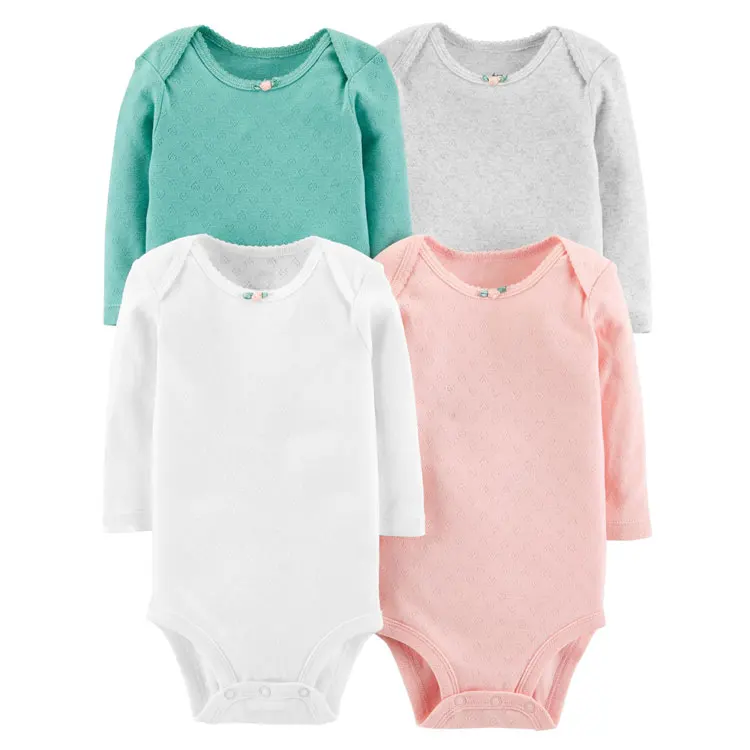 Wholesale Children's Clothing Baby Rompers Long Sleeve Bodysuit