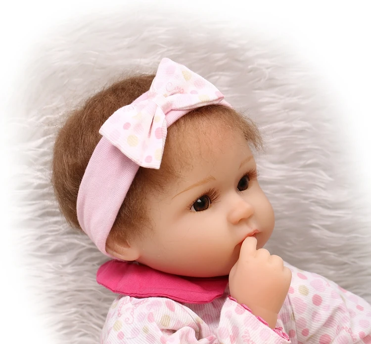 NPK 40cm Lifelike reborn dolls baby silicone reborn baby girl dolls baby real alive Toys For Girls bebe gift reborn bonecas toy