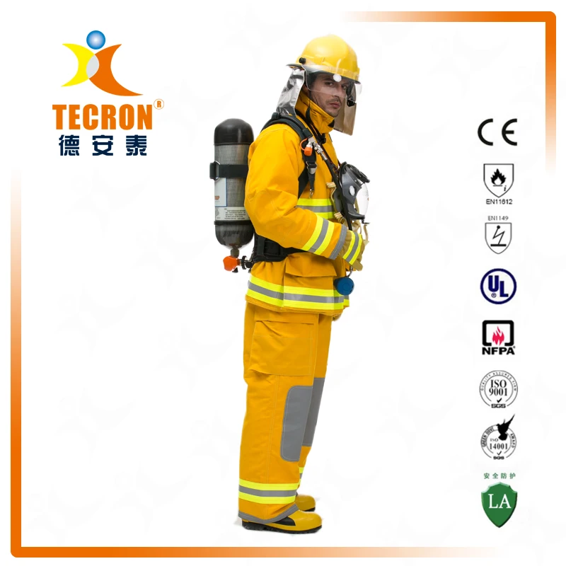 OEM NFPA1971 Certified Nomex Fire fighting Suits Fireproof Turnout Gear