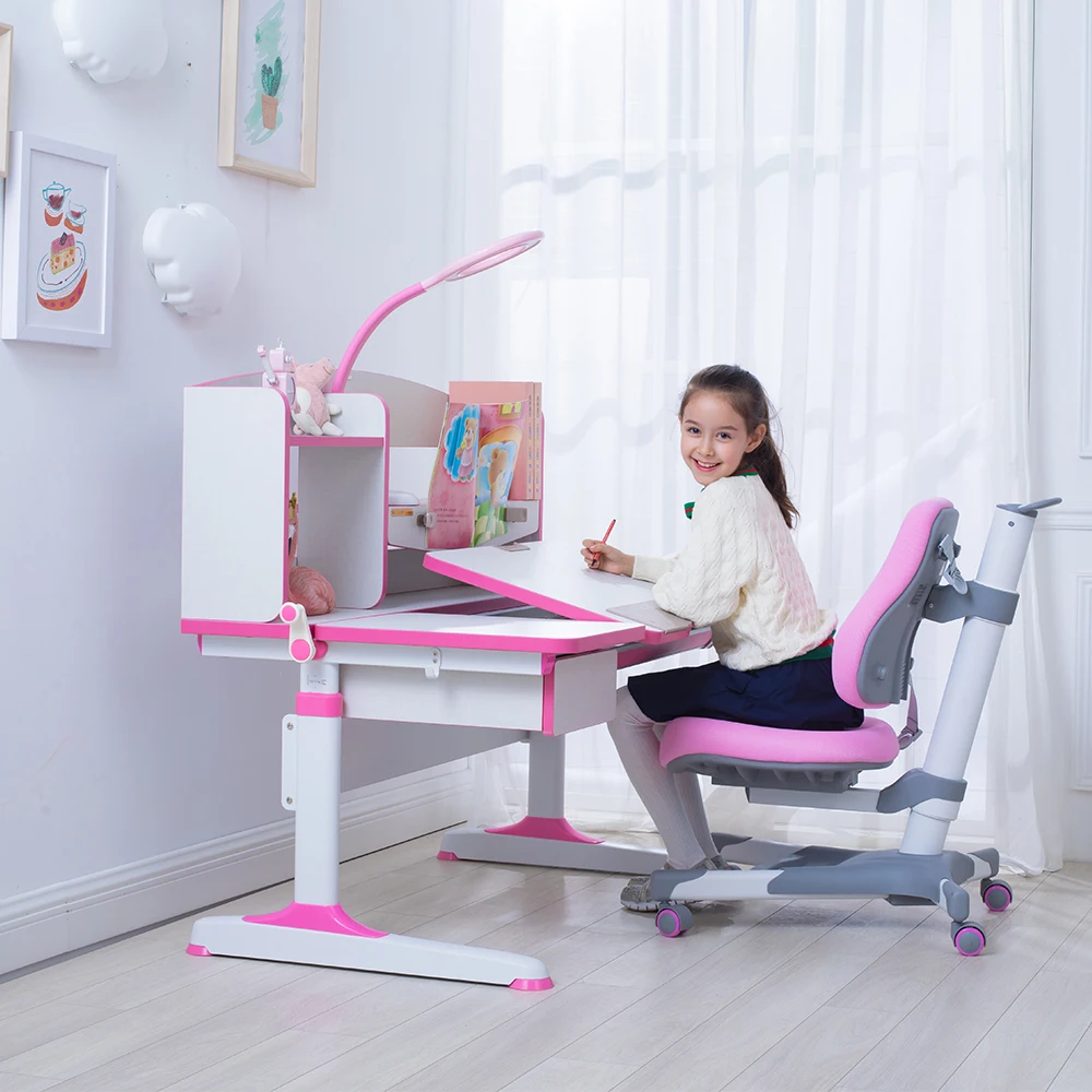 
Custom Children Study Table Chair Set Girl Study Table 