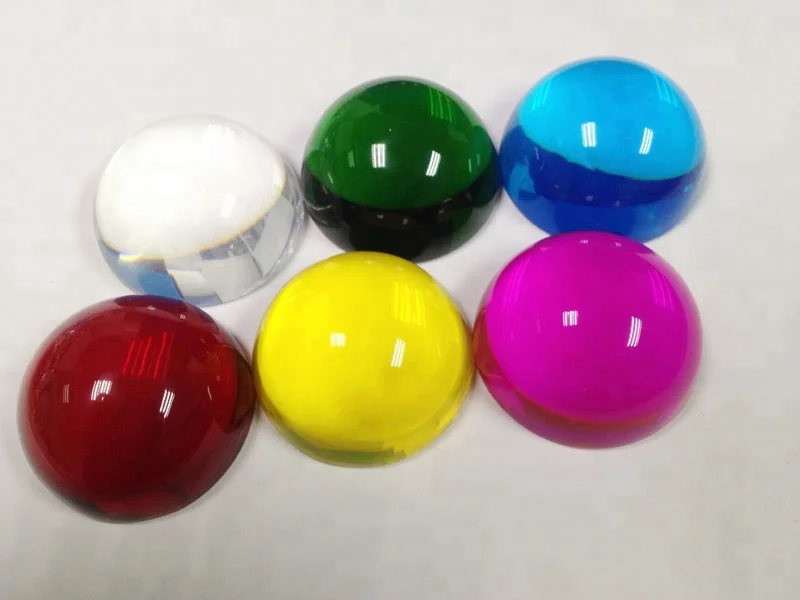 
Color glass half ball / glass half sphere / clear half ball 