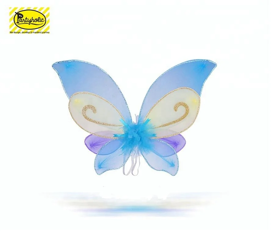 
80% Nylon 20% Spandex Colorful Large Fairy Wings Butterfly Wing For Children 