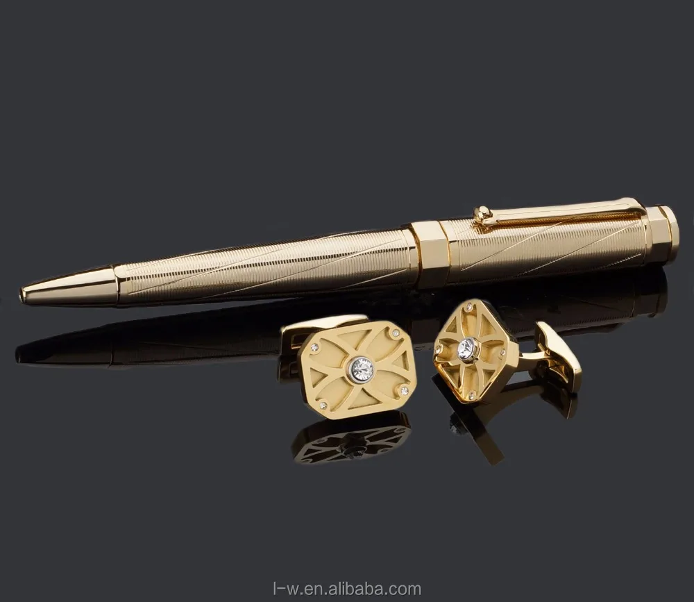 B0129 High Quality Characteristic German Refill Metal Gold Ball Special Design Pen