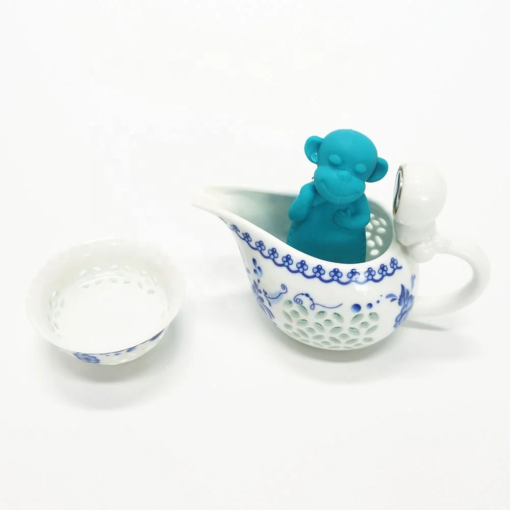 New Arrival BPA Free Animal Shape Tea Maker Loose Leaf Tea Infuser Silicone Tea Infuser