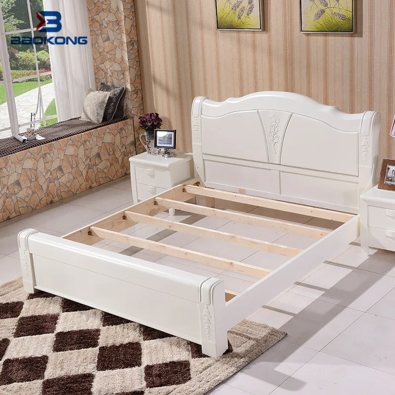 carved white wooden beds modern bedroom furniture