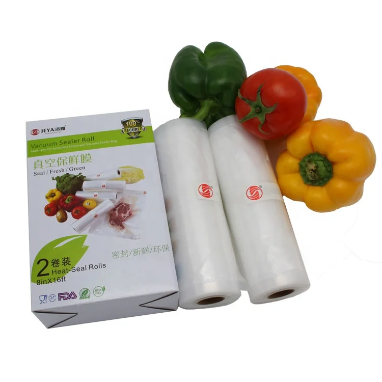 Household Food Packaging Embossed Roll Vacuum Sealer Bags