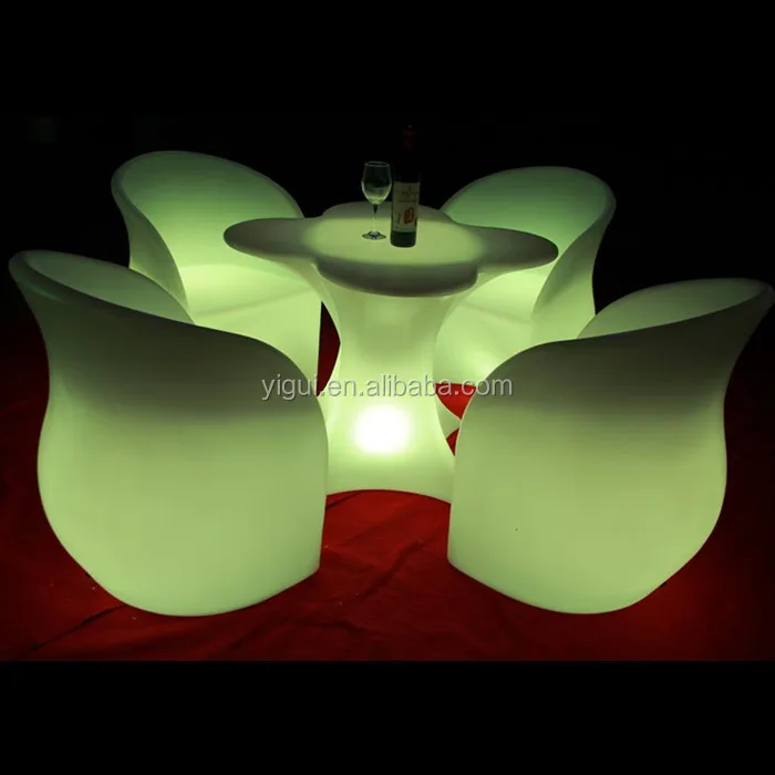 led lounge furniture, bar and lounge table for event
