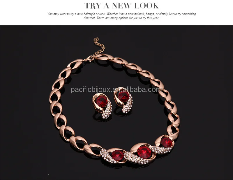 Special Luxury with Gold Plating Jewelry Sets 22 Carat Gold Jewelery Set Fashion Yiwu Jewelry Set for Sale