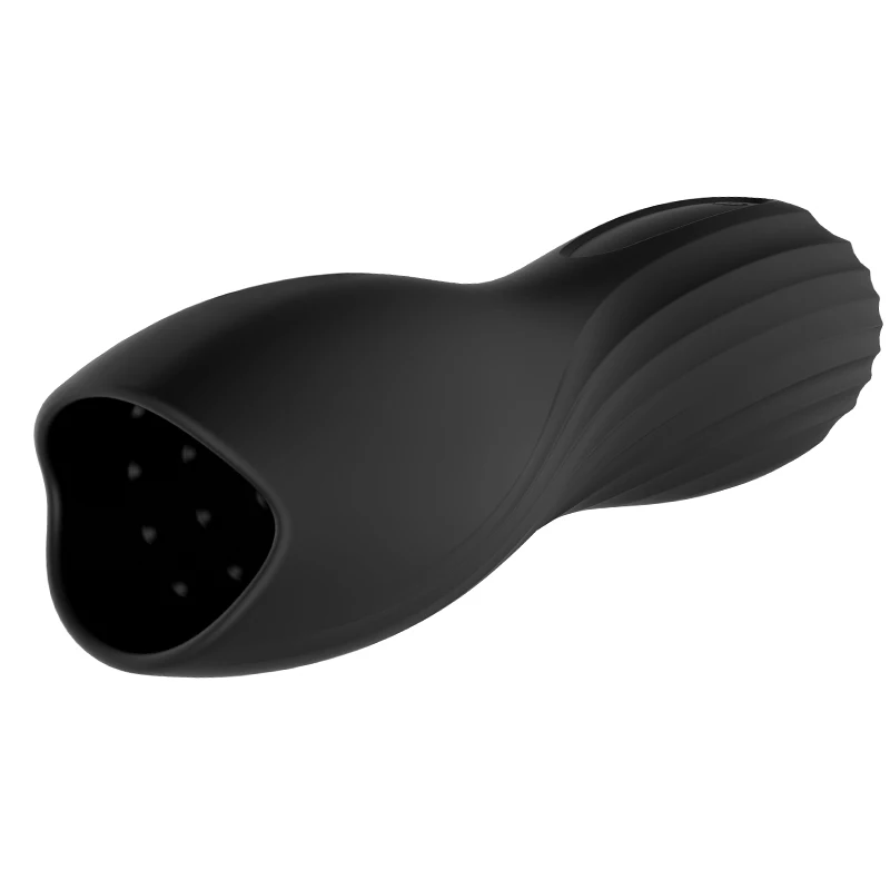 
Adult Silicone Male Masturbator Black Oral Sex Cup Perfect Men Penis Enlargement Toys for Erection Dick Masturbation Device 