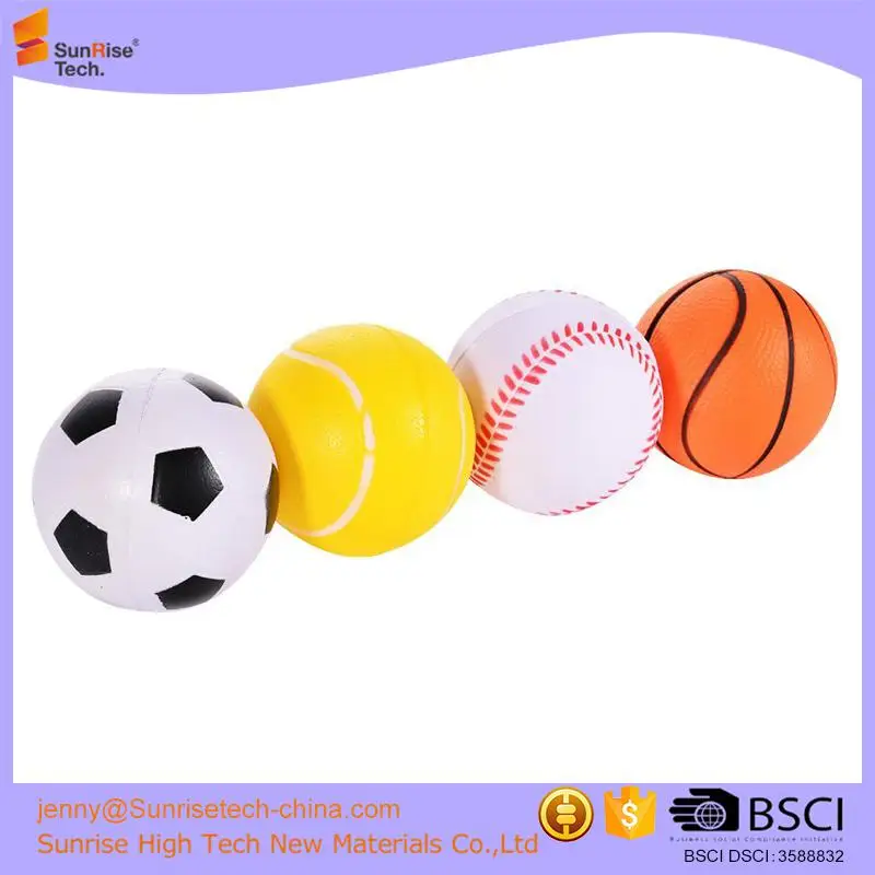 
Factory Supply Slow rising memory foam squishy Sports stress toys ball 