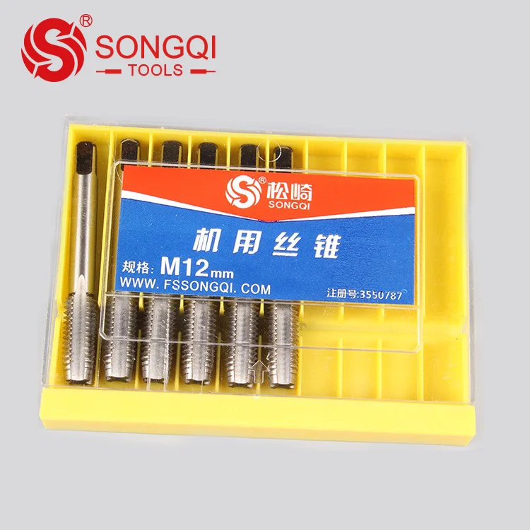 SONGQI  HSS Straight Flute Machine Thread Tap - M2 For Stainless Steel