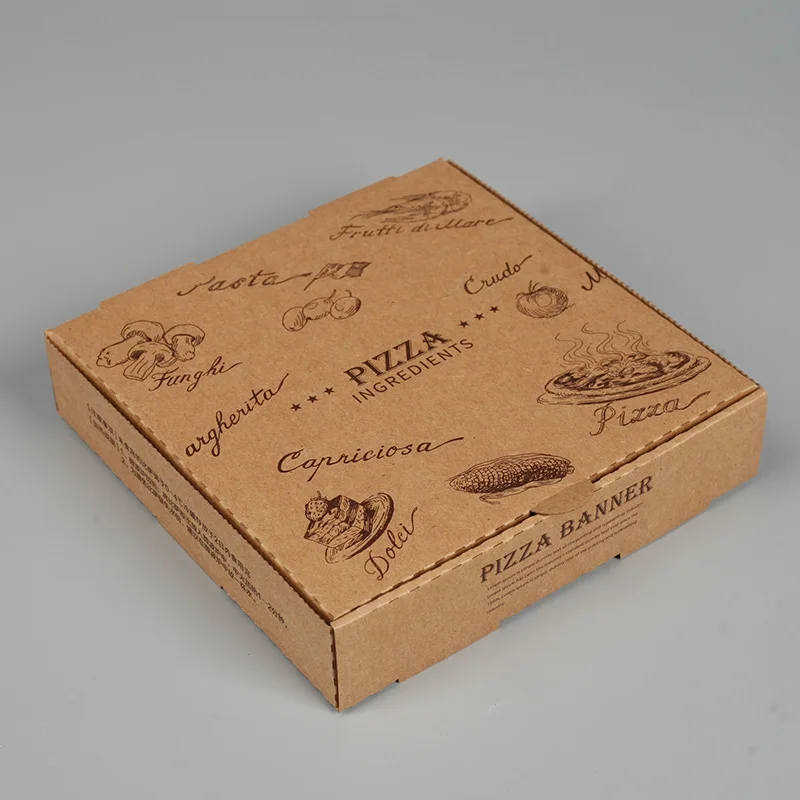  Коробка для пиццы из безопасного пищевого материала 4/6/8/10/12/14 дюйма