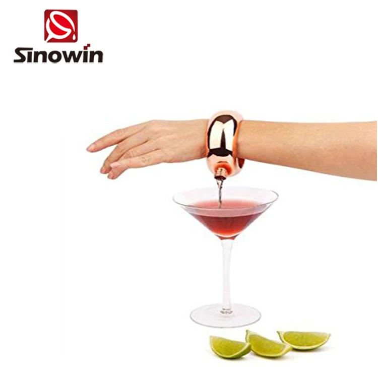 Douxlierre Bracelet Mini Hip Flask Fashion Bangle Flask Creative Stainless Steel