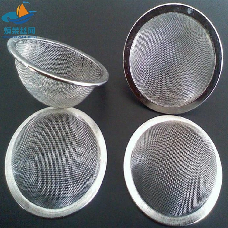 60-120 mesh stainless steel filter screen disc / copper or aluminum edge wire filter screen