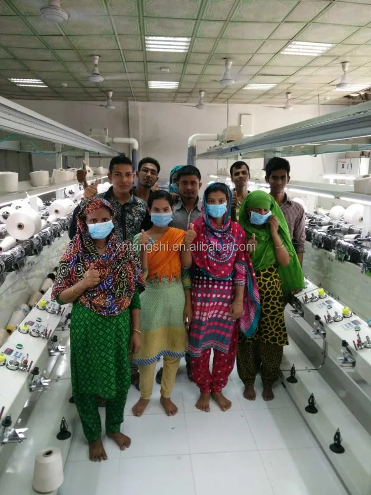 
Need to wax/waxing hard/tight cotton yarn winding machine textile machinery factory 