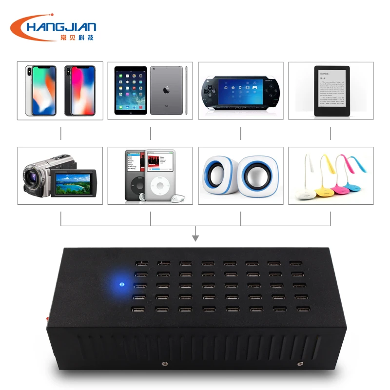 Супер высокое качество 20 30 40 портов USB зарядное устройство с дистанционным управлением Быстрая зарядка подать заявку для ресторана торгового центра отеля