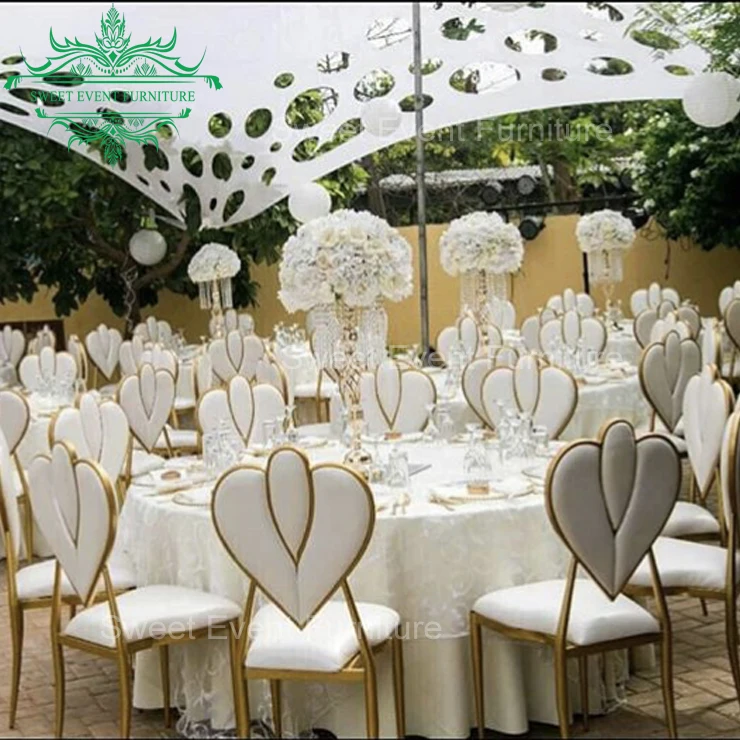 wholesale price aluminum chaise banquet hotel chair gold colour