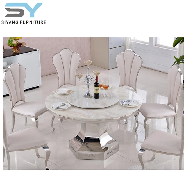 Hot selling modern design round dining table set CT030